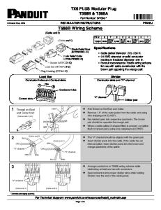 1 2 3 T568B Wiring Scheme