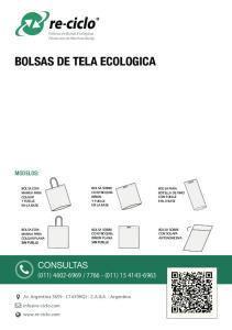 1 - Bolsas de tela ecologicas
