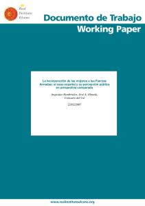 1 La incorporación de las mujeres a las Fuerzas Armadas: el caso ...