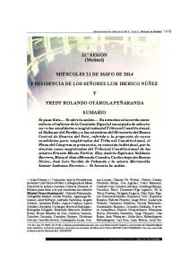 11.ª SESIÓN - Congreso de la República