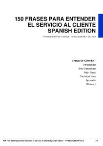 150 frases para entender el servicio al cliente spanish edition dbid 4uw