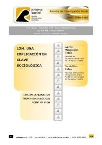 15m. una explicación en clave sociológica - Fundación iS+D