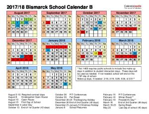 18 School Calendar