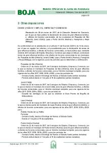 3. Otras disposiciones - Junta de Andalucía