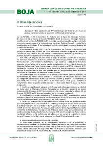 3. Otras disposiciones - Junta de Andalucía