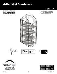 4-Tier Mini Growhouse