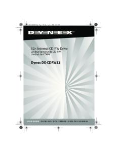 52× Internal CD-RW Drive Dynex DX-CDRW52