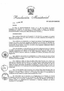 52 Resolución Ministerial N° 052-2015-MIDIS