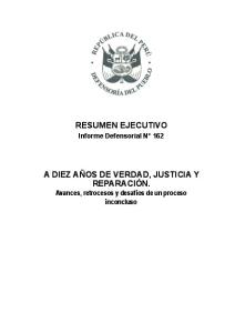 a diez años de verdad, justicia y reparación.