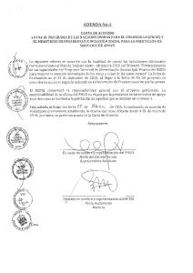 Adenda No. 4 Carta de Acuerdo entre el Programa de las ... - Midis