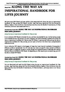 along the way an inspirational handbook for lifes journey pdf