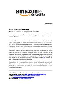 Amazon, no me pongas la zancadilla - Brain Picnic