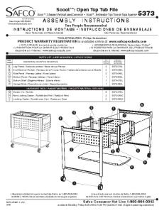 ASSEMBLYINSTRUCTIONSI NSTRUCTIONS Scoot™: Open ... - Etilize