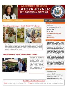 Assemblywoman Joyner Assists District 77's Seniors Assemblywoman ...