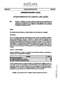 ayuntamiento de castellar (jaén) - BOP Jaen