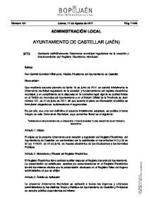 ayuntamiento de castellar (jaén) - BOP Jaen