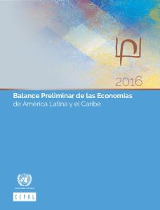 Balance Preliminar de las Economías de América Latina y el Caribe