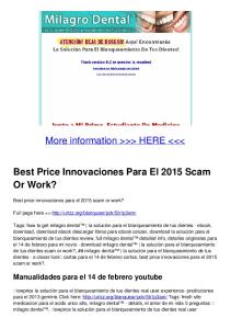 Best Price Innovaciones Para El 2015 Scam Or Work?