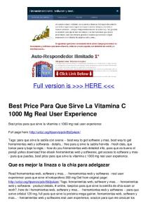 Best Price Para Que Sirve La Vitamina C 1000 Mg Real User ...