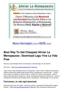 Best Way To Get Cheapest Aliviar La Menopausia