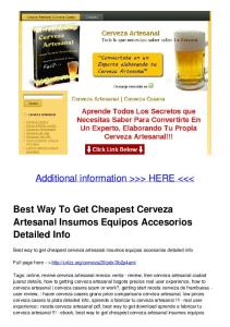 Best Way To Get Cheapest Cerveza Artesanal Insumos