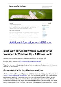 Best Way To Get Download Aumentar El Volumen A Windows Xp - A ...