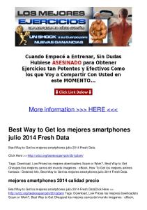 Best Way to Get los mejores smartphones julio 2014