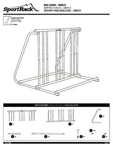 BIKE STAND - SR0010 SUPPORT Ã VÃLOS â SR0010