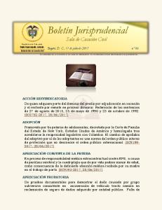 Boletín Jurisprudencial - Corte Suprema de Justicia