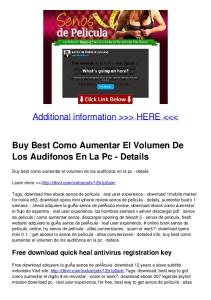 Buy Best Como Aumentar El Volumen De Los