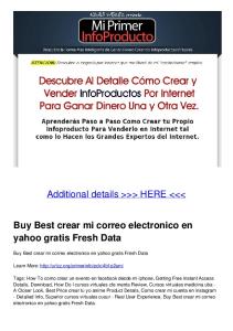 Buy Best crear mi correo electronico en yahoo gratis Fresh Data