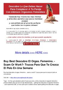 Buy Best Descubre El Orgas. Femenino.