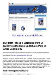 Buy Best Frases Y Ejercicios Para El Guitarrista