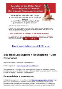 Buy Best Las Mujeres Y El Shopping - User Experience