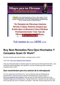 Buy Best Remedios Para Ojos Hinchados Y Cansados Scam Or