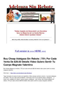 Buy Cheap Adelgaza Sin Rebote | 75% Por Cada Venta De $29.00 ...