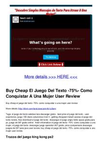 Buy Cheap El Juego Del Texto