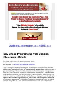 Buy Cheap Programa Se Vale Cancion Chuchuwa - Details