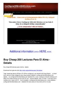 Buy Cheap:200 Lecturas Para El Alma - Details