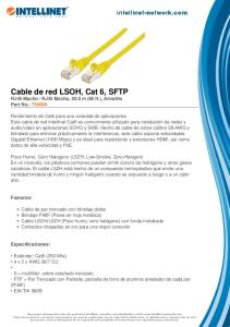 Cable de red LSOH, Cat 6, SFTP