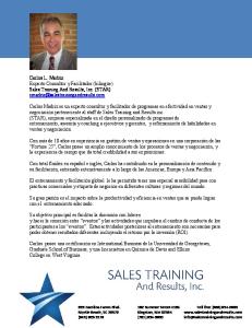 Carlos L. Madriz Experto Consultor y Facilitador - Sales Training And ...