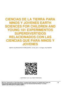 ciencias de la tierra para ninos y jovenes earth