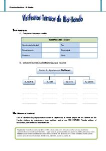 Ciencias Sociales – 6º Grado.