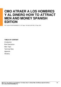 cmo atraer a los hombres y al dinero how to attract men and money spanish edition dbid 5tbsb