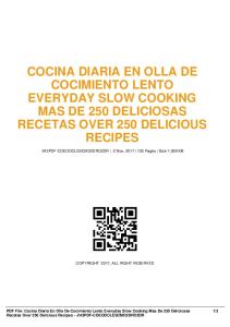 cocina diaria en olla de cocimiento lento everyday slow cooking mas