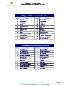 Códigos Departamentos-Municipios-Idiomas.pdf - Mineduc