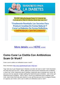 Como Curar La Cistitis Con Antibioticos Scam Or Work?