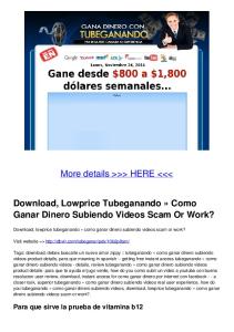 Como Ganar Dinero Subiendo Videos Scam Or Work?