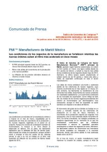 Comunicado de Prensa - Markit Economics