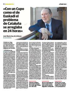 «Con un Cupo como el de Euskadi el problema de Cataluña se ...